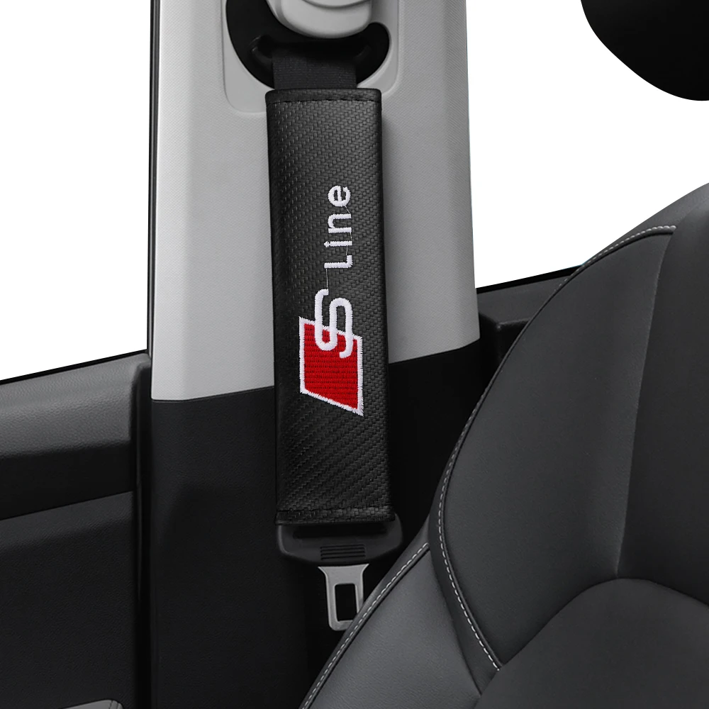 Capa Protetora de Cinto de Segurança para Carro, Almofada de Ombro, Acessórios Automotivos para Audi A1 A2 A3 A4 S6 Quattro Sline RS Q2 Q3 TT A8