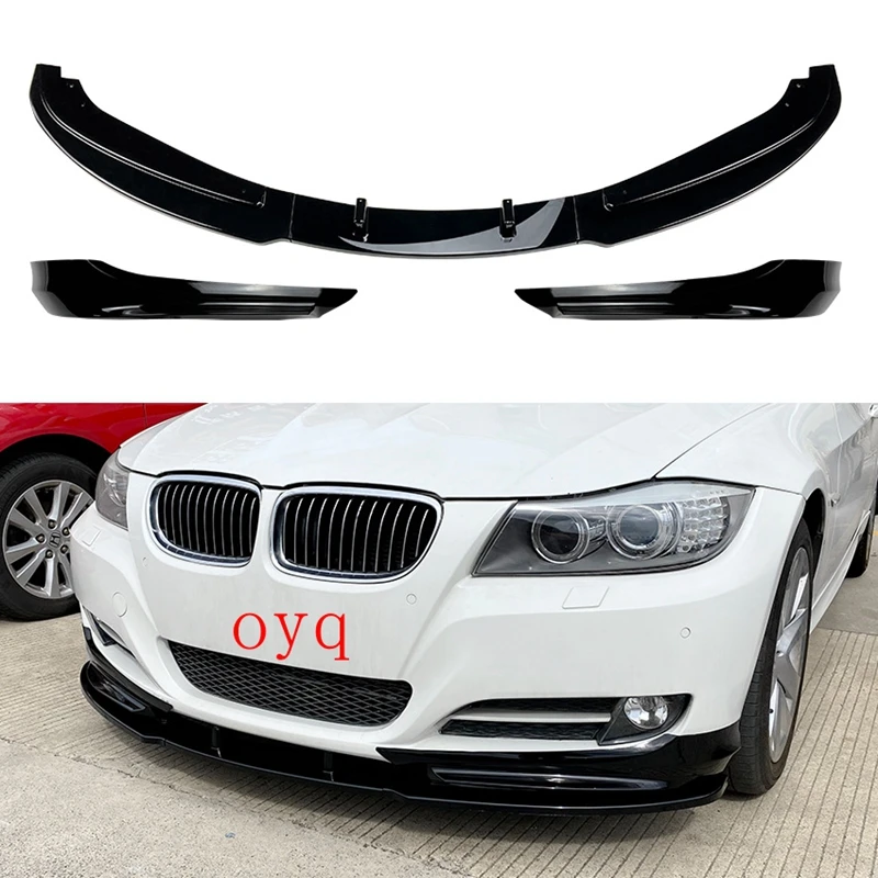 

Glossy Black Front Bumper Lip For BMW E90 E91 2009-2012 Car Modified Bodykits Front ABS Spoilers Trim