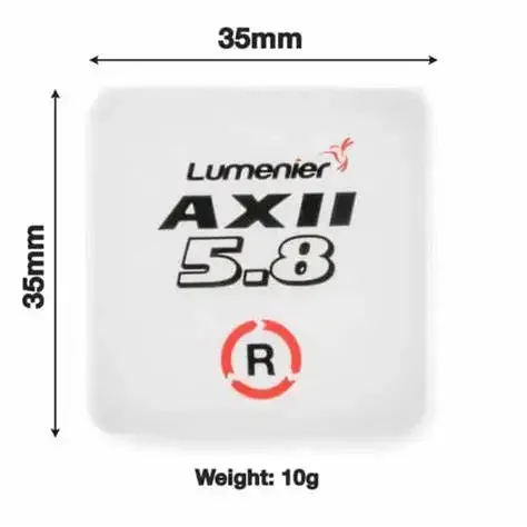 Lumenier AXII هوائي التصحيح الصغير 5.8 جيجا هرتز 8.4dBi FPV هوائي LHCP/RHCP SMA/RP-SMA لهوغو من TrueRC FPV RC نظارات 8586 #2