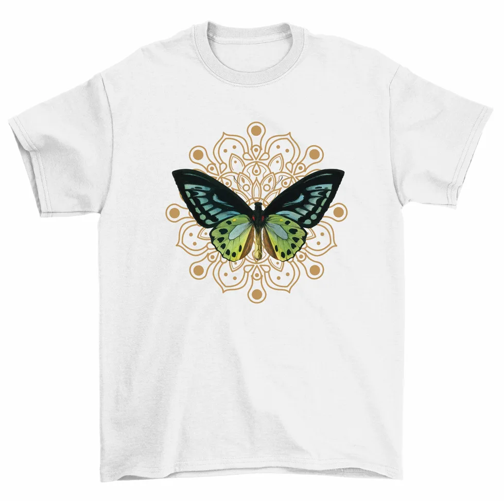 Intricate  Moth T-Shirt Women Unisex High Quality 100%Cotton Short Sleeve