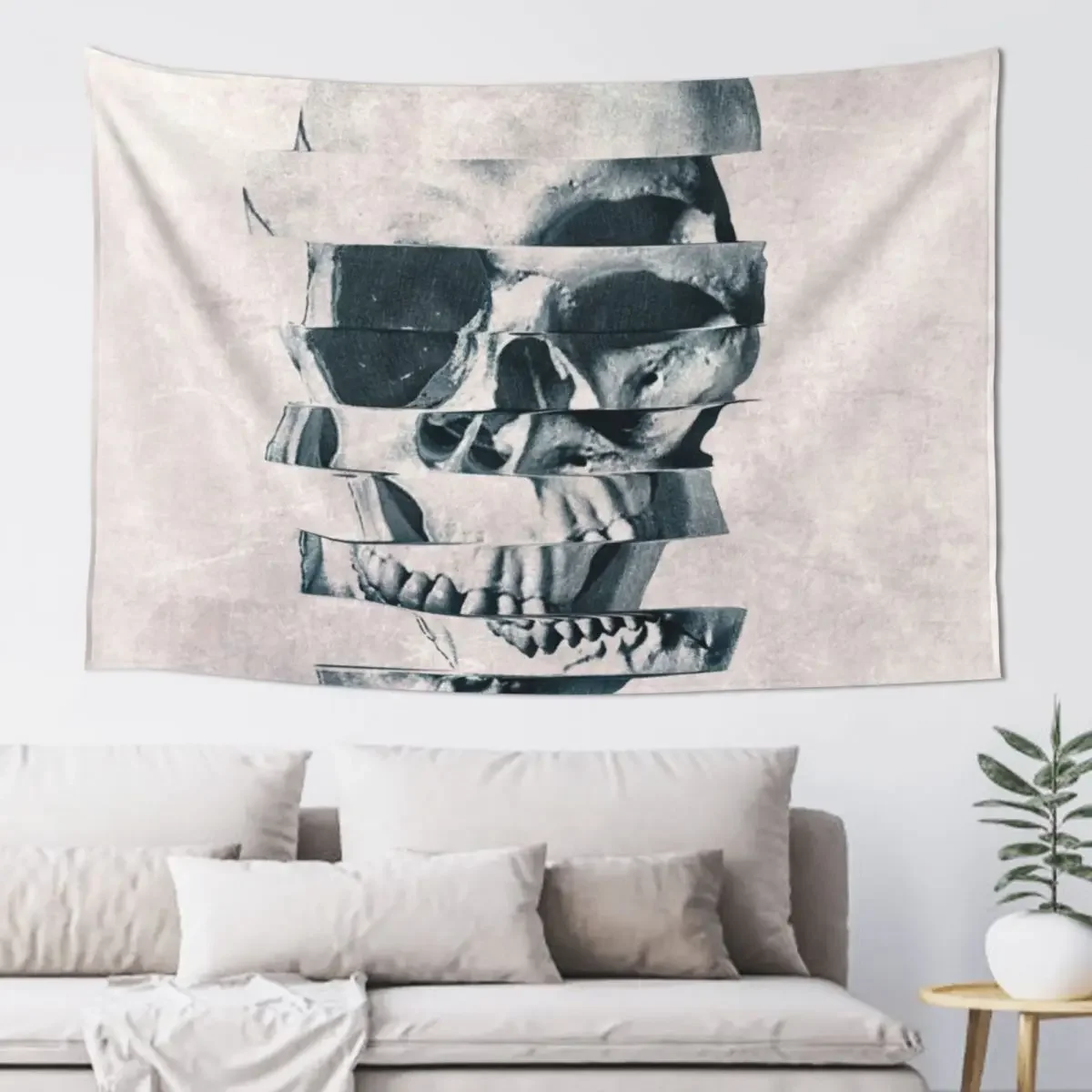 

Glitch Skull Mono Tapestry Korean Room Decor Room Decorations Kawaii Room Decor Bedroom Decoration Tapestry