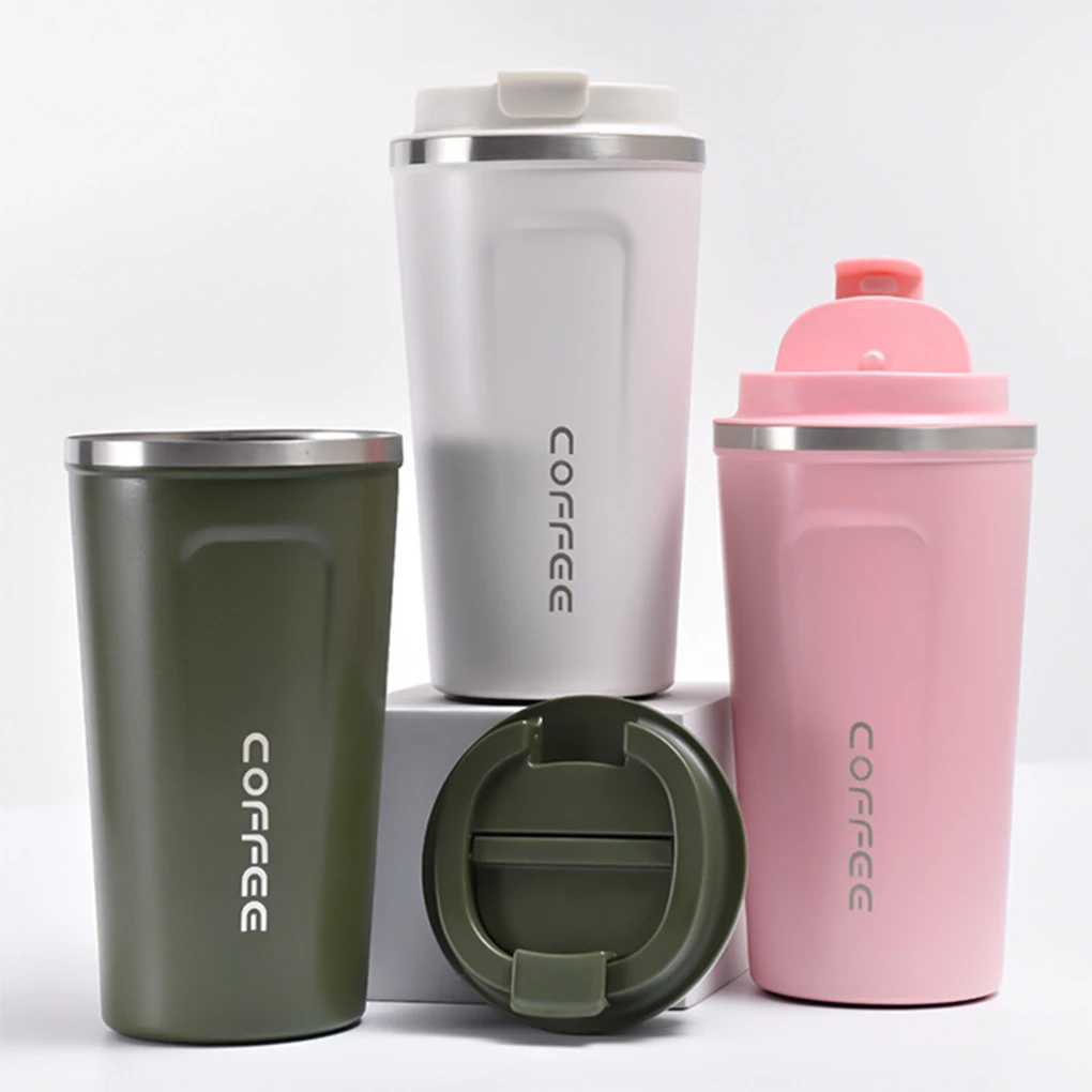 Coffee Mug Beverage Insulated Cup Stainless Steel Multi-purpose Flask Vacuum Thermal Water Bottle Household Pink