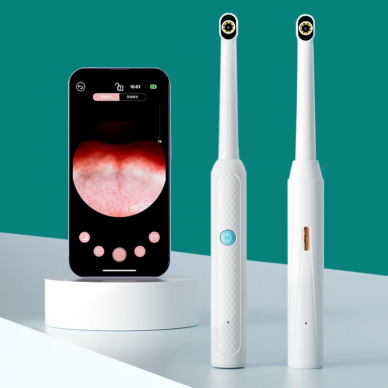 Visual Mouth Camera WIFI Oral Camera Examination for Android/iPhone Hand-held 1080P Endoscope 8 LEDS Inspection Mouth Tooth