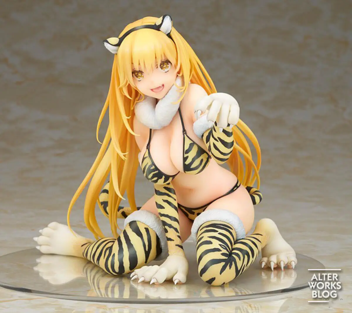 Original Genuine Alter A Certain Magical Index Tiger Stripe Bikini Shokuhou Misaki Figure Anime Collectible