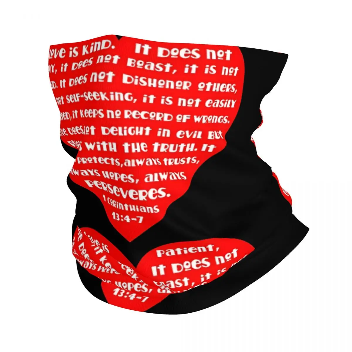 LOVE Verse Corinthians Bandana Neck Cover Motocross Face Mask Multi-use Balaclava Cycling Unisex Adult Windproof