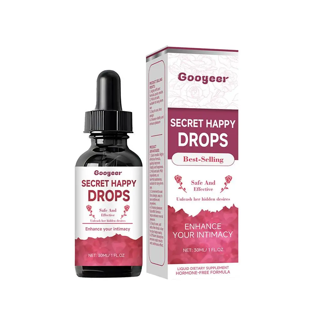 Secret Happy Drops Relieve Stress Anxiety Portable For Strong Powerful Men Fresh Taste Natural Decompression Agent