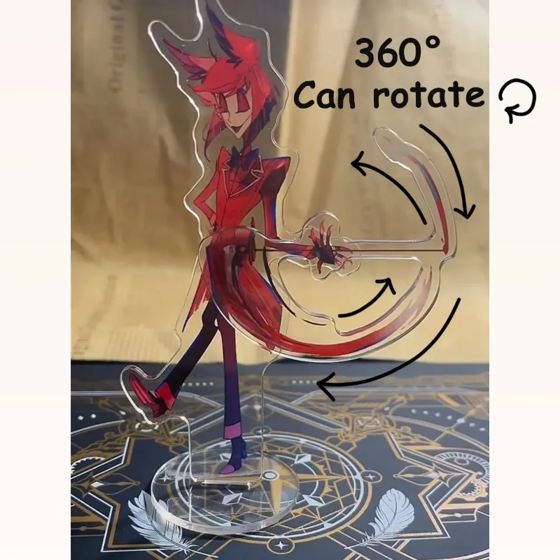 Helluva Boss Anime Men Anime Figures Stand Rotate Model Action Figure Ornament Plate Desk Decor Standing Kids Friends Gift Toys