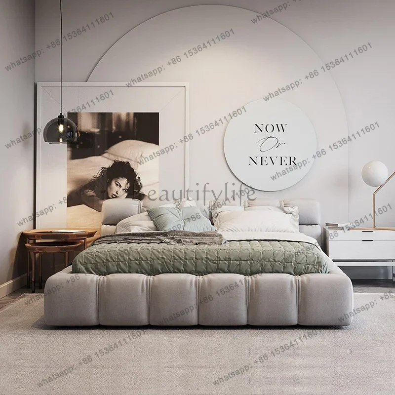 

180x200 Single Bed Frame Base Headboard Luxury Two Persons Bed Queen Modern Camas De Dormitorio Furniture For Home Cosy King