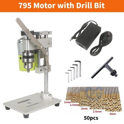 Mini Bench Boor Pers Draagbare Bank Mini Boormachine Mini Benchtop Boormachine Diy Hout Metalen Elektrische Bank Boorstandaard