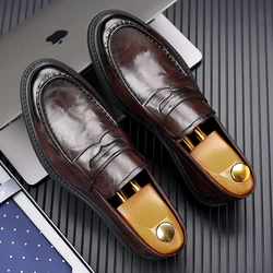 Genuine Leather Men's Casual Luxury Shoes Classic Handmade Moccasin Comfortable Business Formal Shoes Men's Loafers 38-44