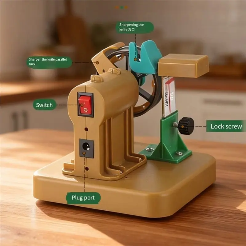 A96I-Fully Automatic Sharpener Tool With 12PCS Sand Ring EU Plug