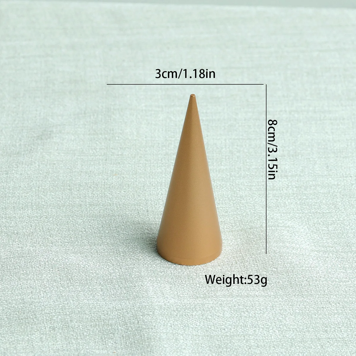Beige Jewelry Display Props with Metal Base