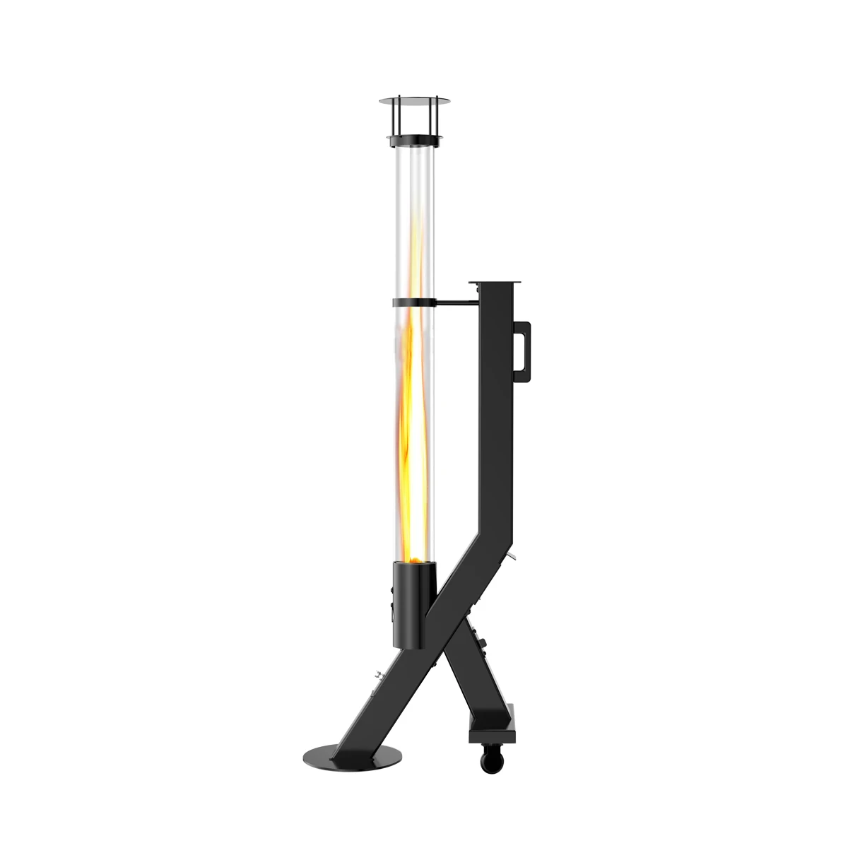 OPS1007A Outdoor Non-Power Detachable and Movable Pellet Patio Heater Pellet Stove for Camping Outside