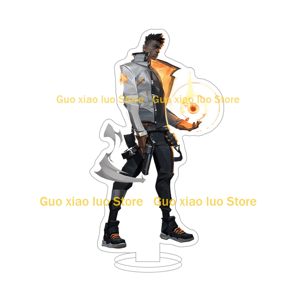 VALORANT character Reyna Jett Iso Chamber Omen Sage Cypher Neon Sova Gekko Clove Raze Killjoy Acrylic stand Figure Toy keychain 