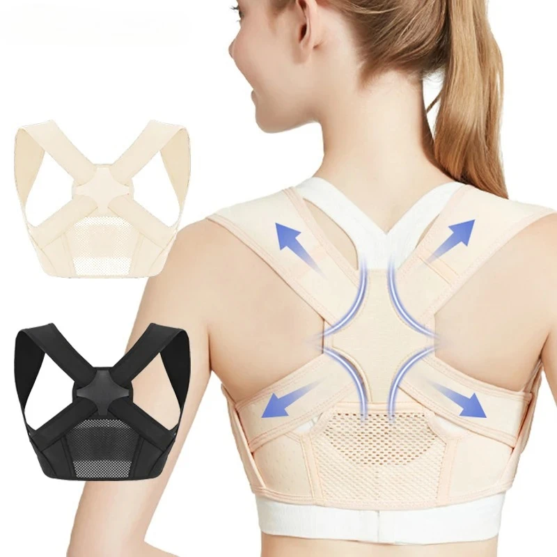 

New Hot Posture Corrector Adjustable Back Support Belt Spine Back Shoulder Brace Support Belts