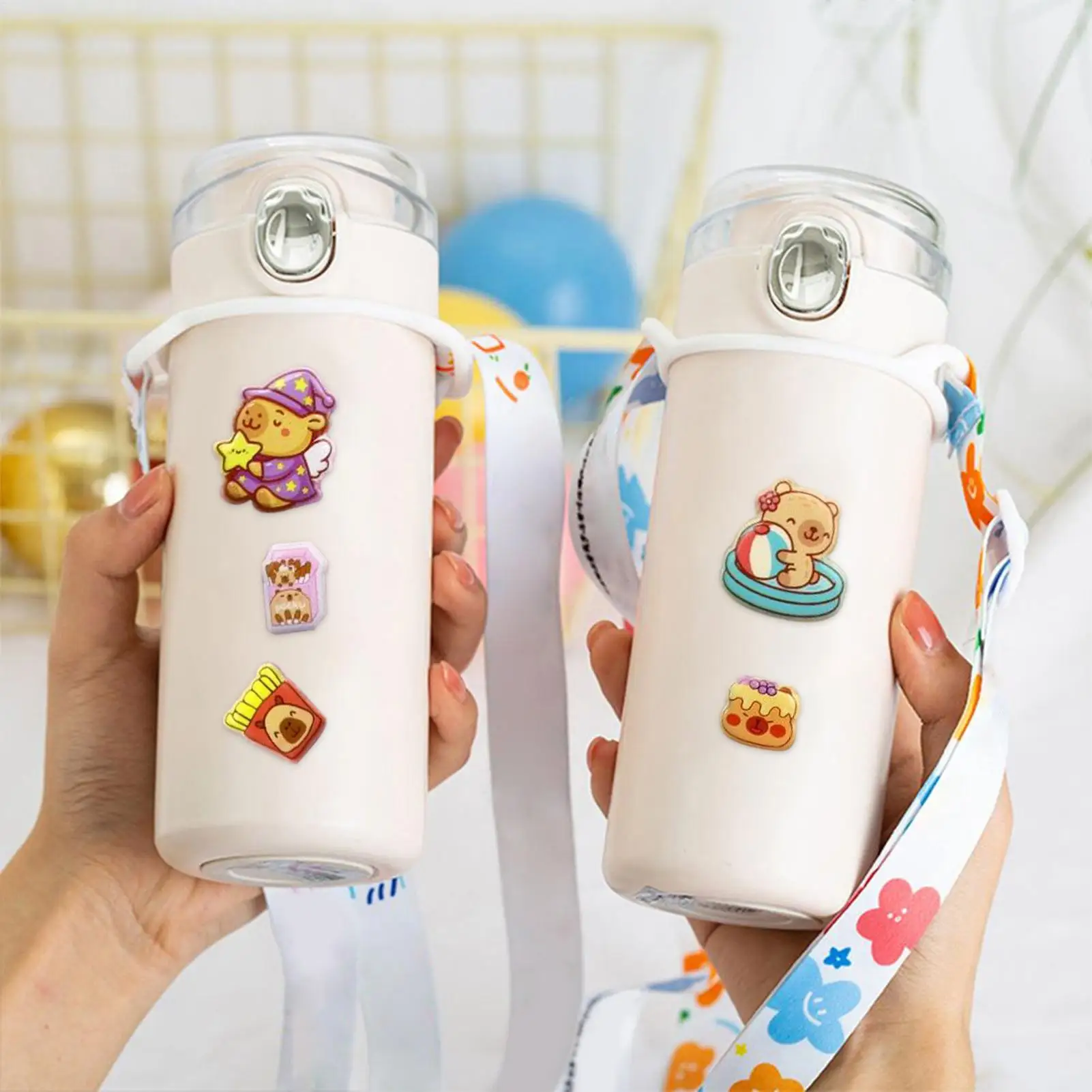 ملصقات ذاتية اللصق قابلة لإعادة الاستخدام ثلاثية الأبعاد ألعاب مضحكة قابلة للإزالة ملصقات حفلات للأطفال الصغار في الفصول الدراسية لأعياد الميلاد #5