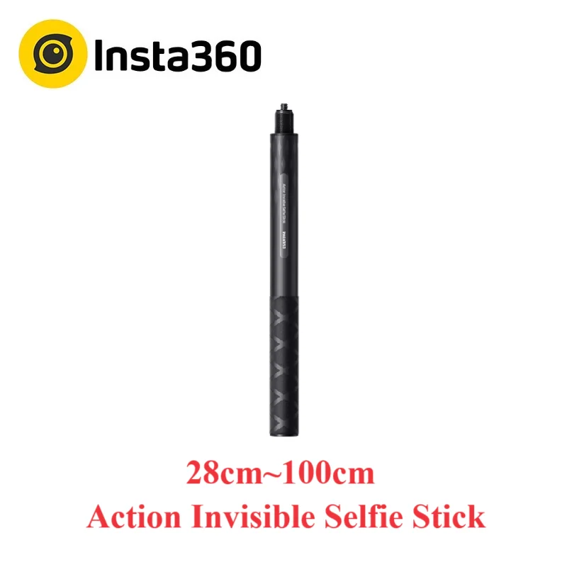 Insta360 Carbon Fibre Invisible Selfie Stick 100cm Action Stick For Insta360 X4 X3 / ONE X2 / RS / GO 3 Original Accessories