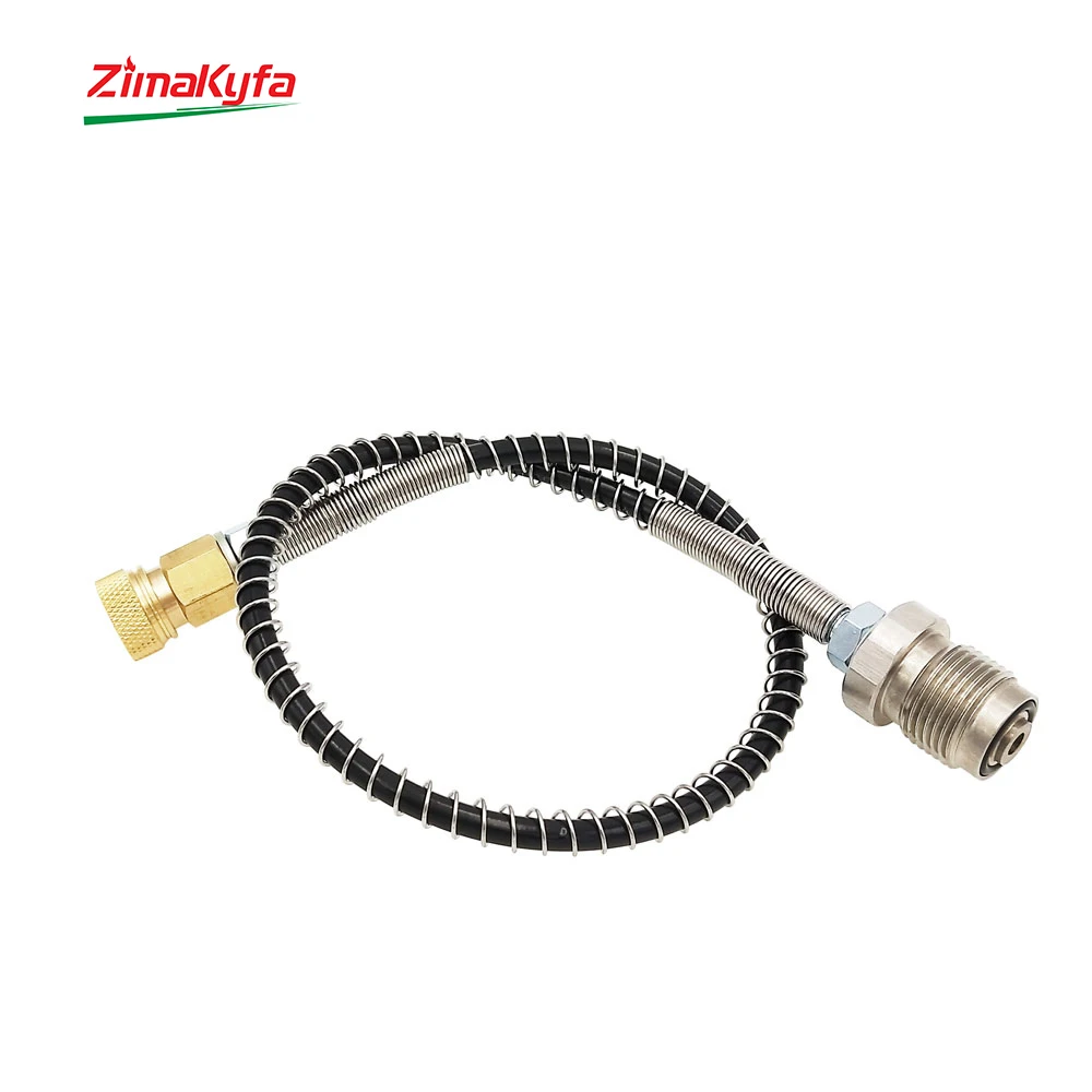 New HPA 50cm High Pressure Reinforced Remote Hose 8mm Female QD PCP Din 300bar G5/8 Charging Adapter