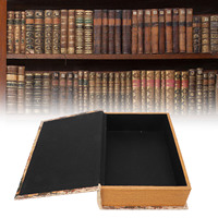 Decorative Books Box Vintage European Style Large Capacity Widely Used Book Boxes Ornaments For Shelf Office Bar