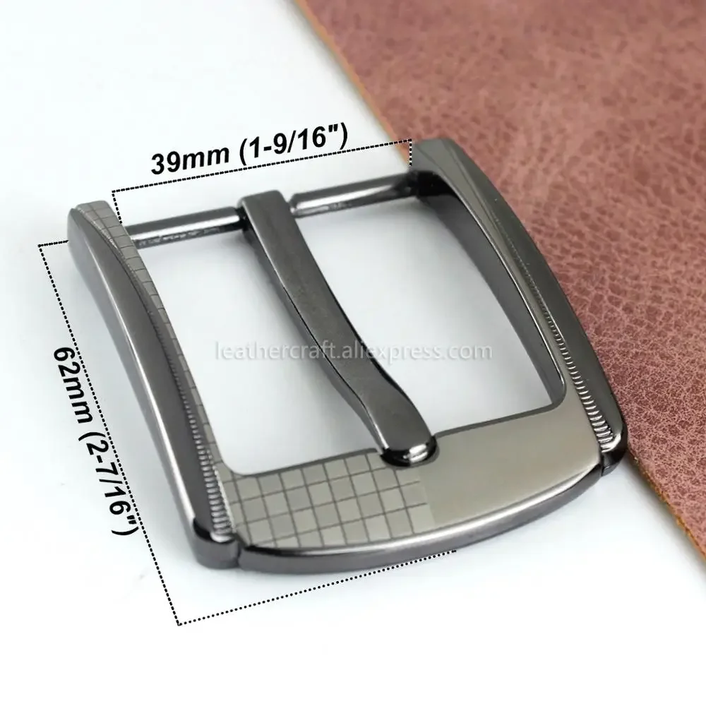 1piece 40mm Belt Buckle Alloy Pin Buckle Leather Craft Men\'s Waistband Belt Parts Hardware Accessories Fit for 37mm-39mm Belt