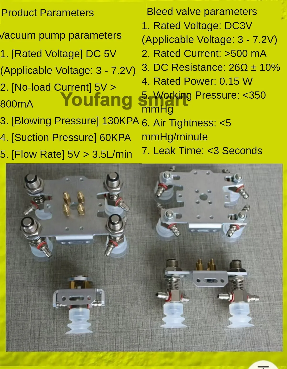 Großer Manipulator Saugnapf Roboterarm Vakuumpumpe Saugnapf Roboterklaue Handgreifer DIY Kit Luftpumpe für Arduino Robot Kit – Detail 1