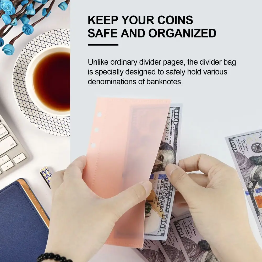 5pcs A6/A7 Binder Folders Inner Page 6 Hole PP Idol Photo Card Holder Album Shell Photo Album Loose Leaf Inside Paper