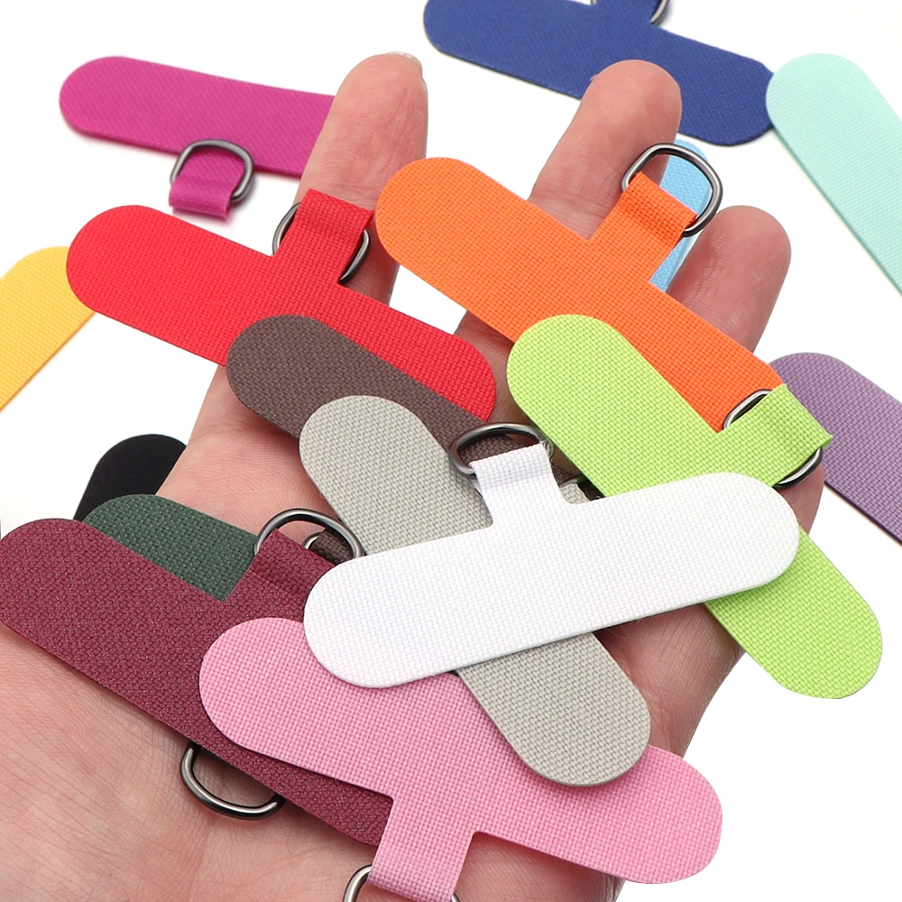 5 pcs/pack Universal Mobile Phone Lanyard Gasket Color Detachable CellPhone Chain Clips Card for Handmade Phone Case Accessories