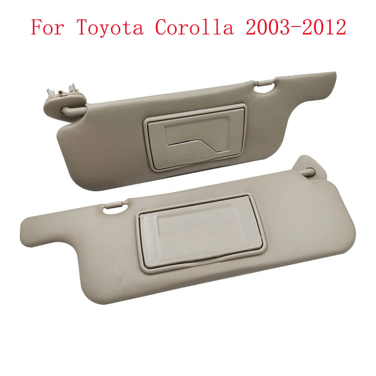 HAOCHEN 2 Piece Car Sun Visor For Toyota Corolla 2003-2012 Makeup Mirror Sun Shielding Board Inner Front Windscreen Sunvisor