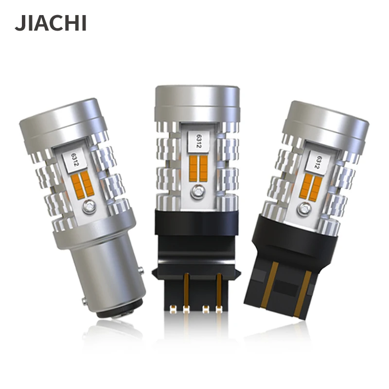 Jiachi 2PCS 1157 P21/5W BAY15D Led Auto Bulb 3157 P27/7W 7443 W21W T20 Canbus Car High Power Turn Signal Lamp Day Running Light