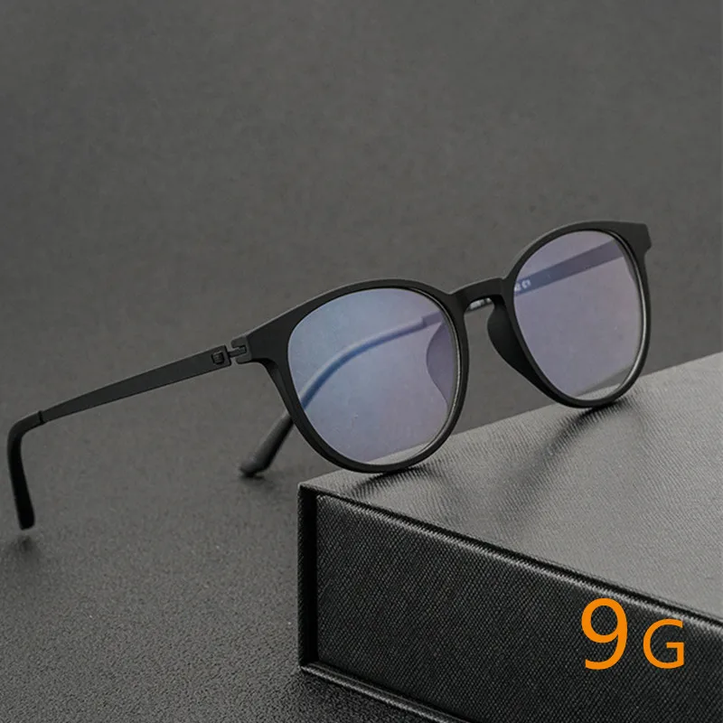 Photochromic Reading Glasses Men Anti Blue Light Computer Presbyopia Round Frame Eyeglasses Change Color Eyewear +0.75 1.50 2.50