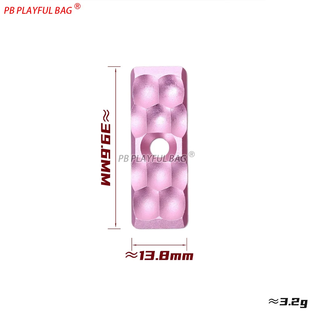 Ultrakorte M-LOK handguardchip - Luchtvaart aluminium CNC metalen railpaneel - Upgrade-accessoire voor speelgoedpistool QJ183