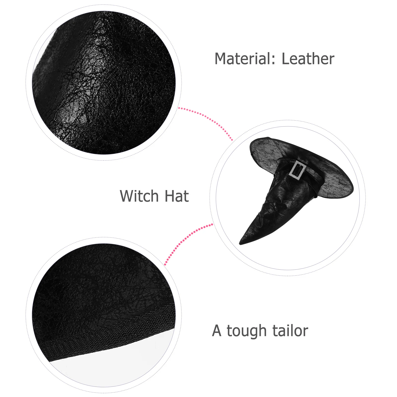 

1Pcs Halloween Retro Witch Hat Black Size Suitable for Adults Cosplay Costume Magical Party Props Halloween Hat