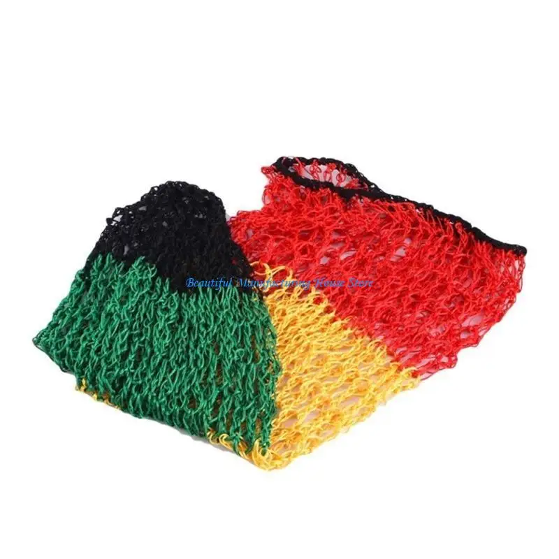 E56A عصابة رأس شبكية شعر قابلة للتمدد للنساء قبعة متماسكة مرنة للنوم #4