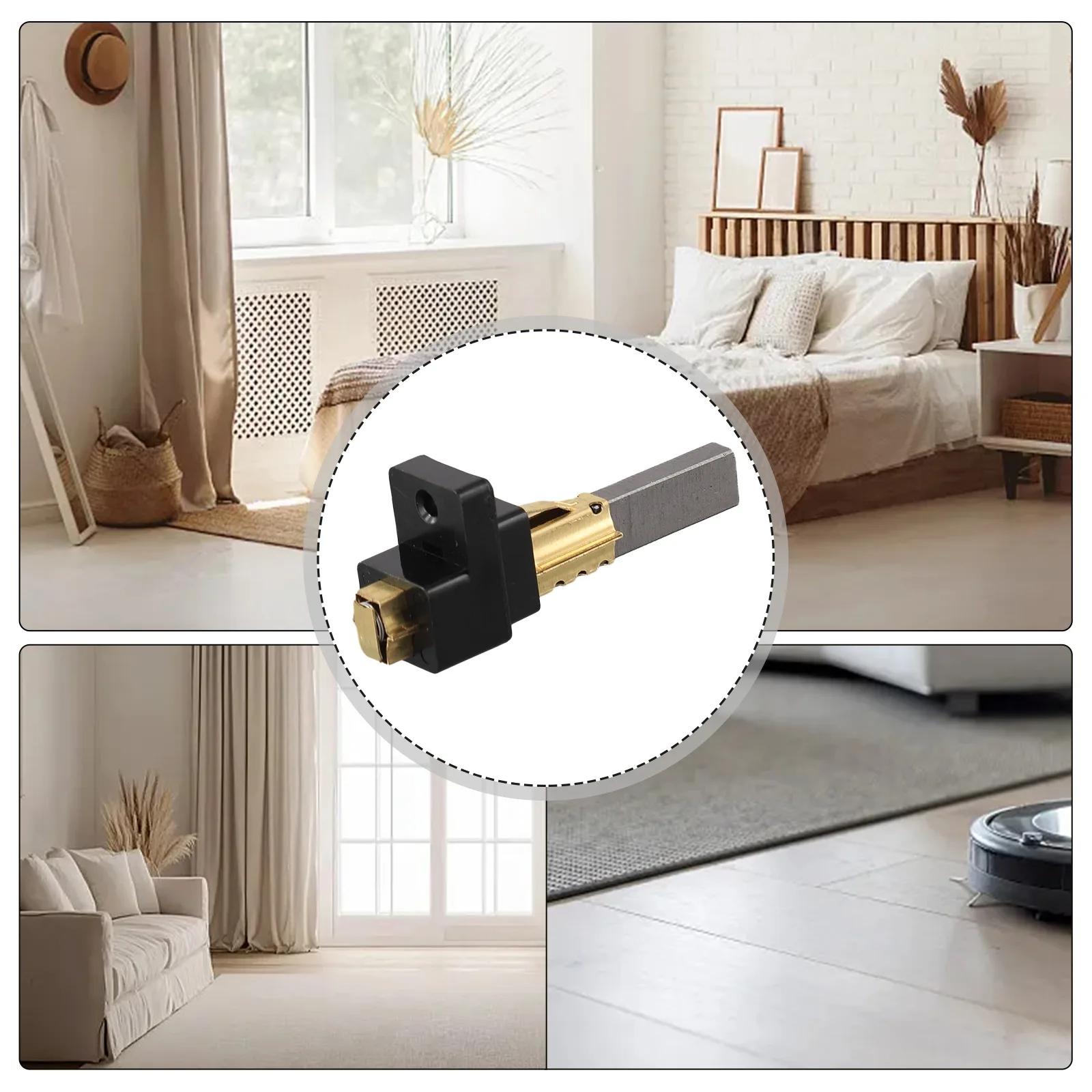 Home Cleaning Tools 6.5X11X32mm Carbon Brush Replacement Wear Resistant Construction Replacement For Vacuum Cleaner