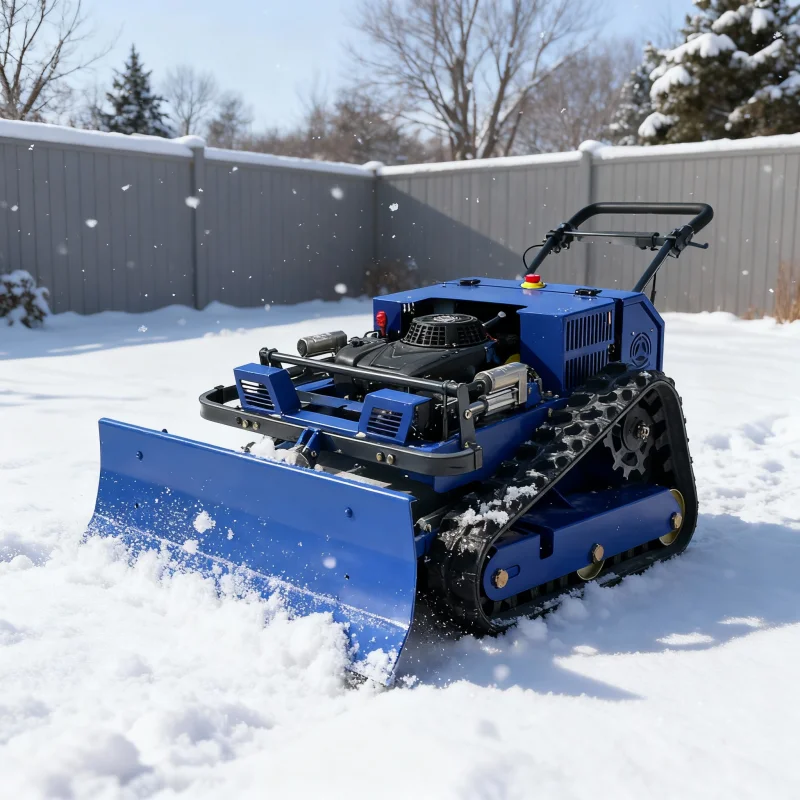 تخصيص الذكية المسار من نوع جزازة الشتاء الثلوج إزالة التلقائي بالكامل التحكم عن بعد معدات الزري