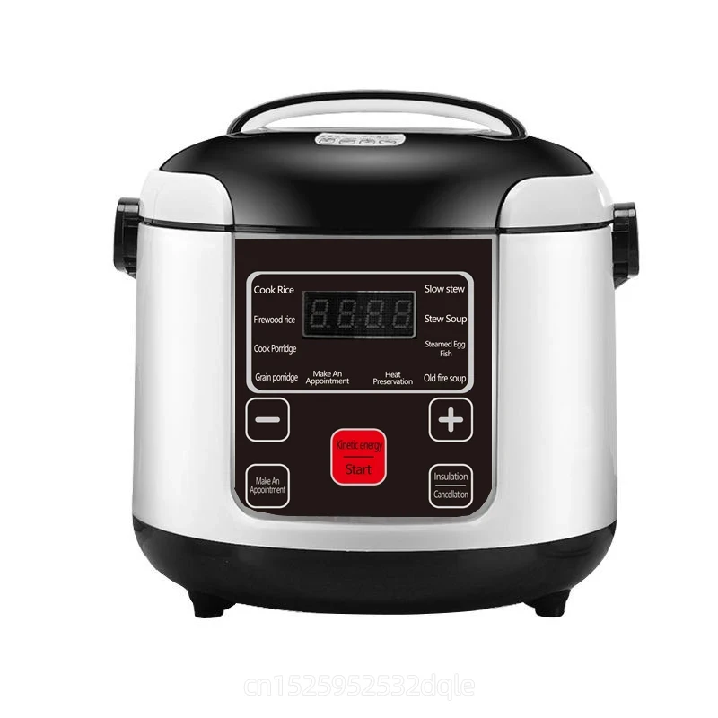 12V/24V Electric Rice Cooker Car Truck Soup Porridge Cooking Pot Heating Lunch Box Bento Box Food Steamer Meal Heater Warmer 2L