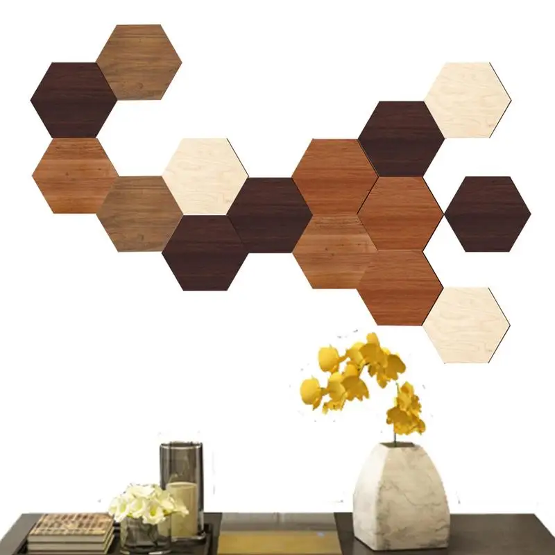 Autocollant mural hexagonal, papier peint de fond moderne, peintures murales, décalcomanies d'art bricolage pour meubles, salon et salle à manger, porte de bureaux