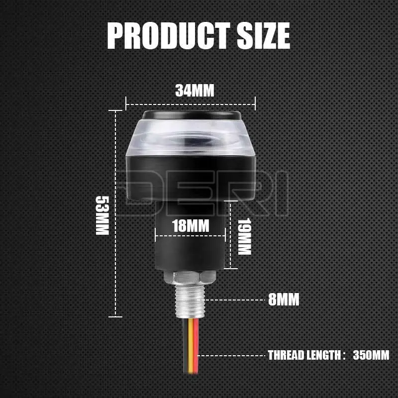 LED Turn Signals para a motocicleta Handle Bar, End Blinker, 22mm Handlebar, Amber Grip Plug, luz de sinal, lâmpada intermitente