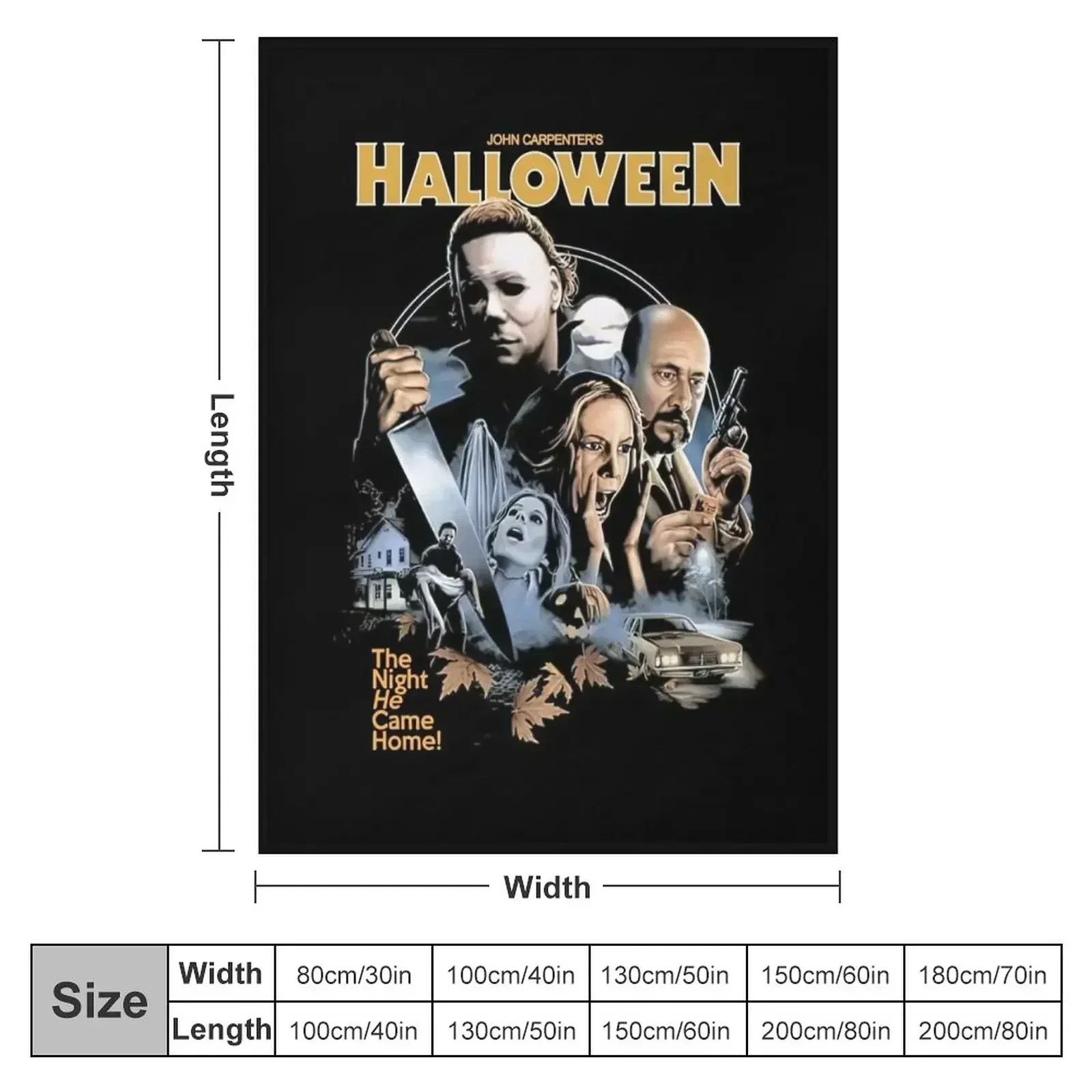 Happy Halloween, The Night He Came Home Throw Blanket Soft Beds Thermal Sofa manga Luxury Brand halloween Blankets 2