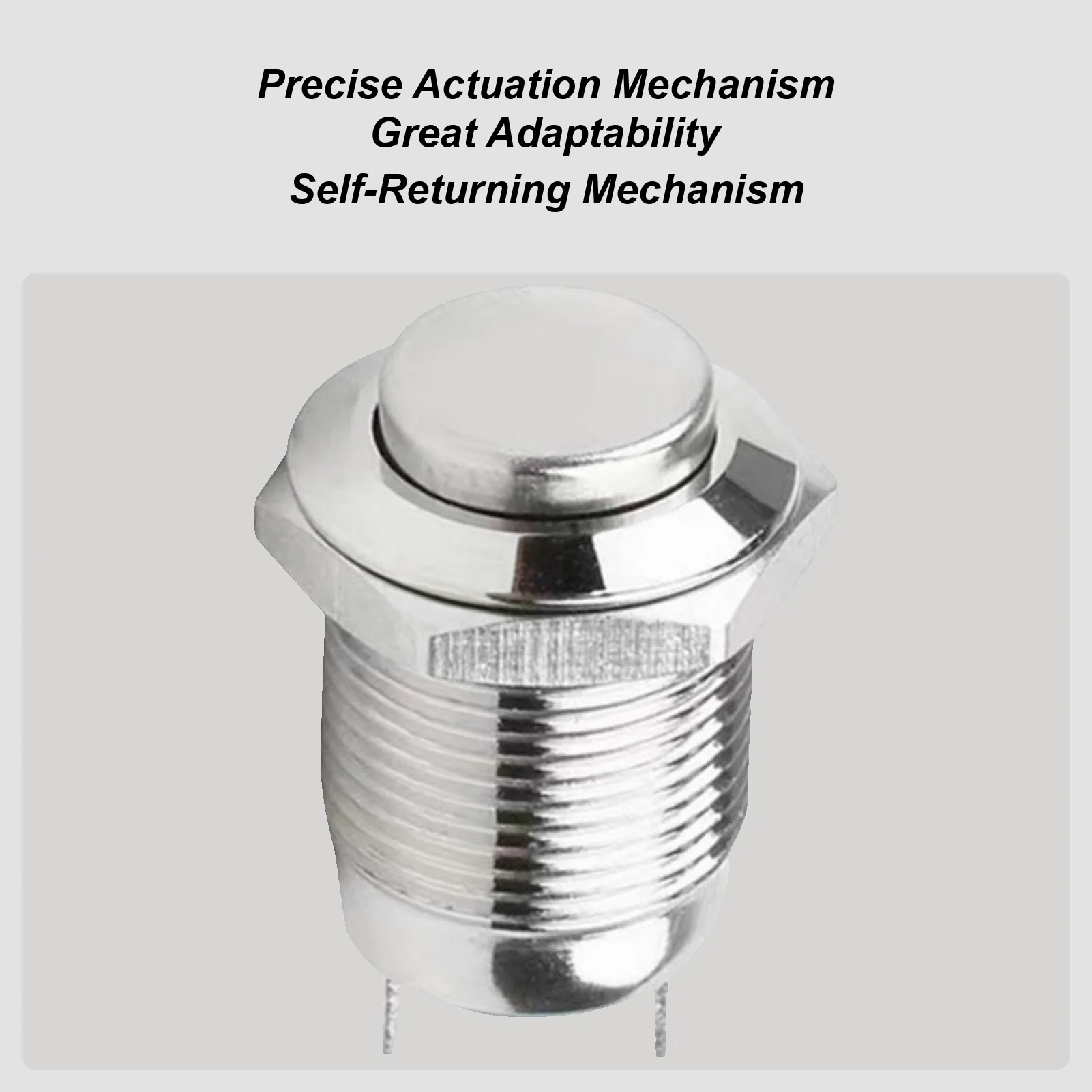 

Мгновенная кнопка 12 мм, многофункциональная круглая металлическая кнопка с самовозвратом, мгновенная кнопка включения и выключения для домашней мастерской электроники