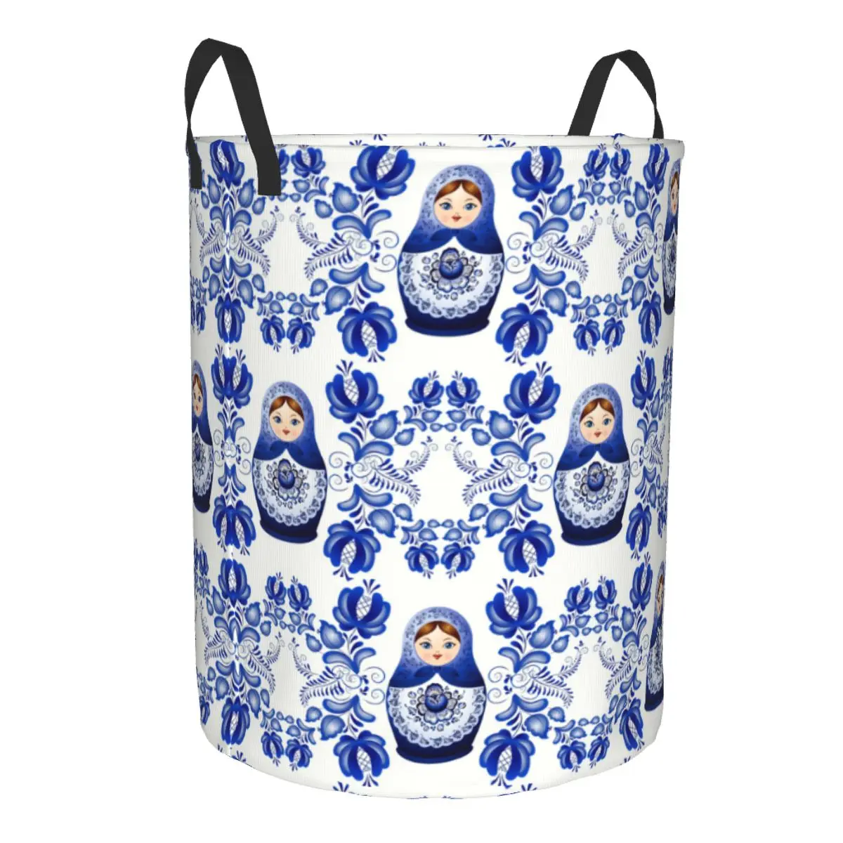 Custom Matryoshka Doll Russia Laundry Hamper Large Storage Basket Russian Folk Art Kids Nursery Toy Organizer image 2