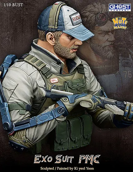 ชุด1/10 EXO Suit รูปปั้นเรซิน PMC ชุดภาพยนต์สมัยใหม่ GK ไม่เคลือบสี