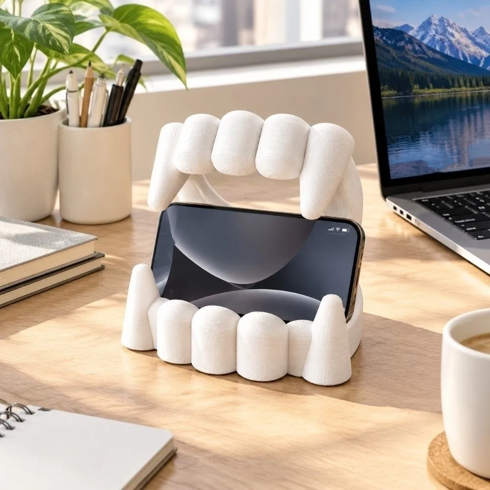 3D Printing Halloween Bowl Table Ornaments Jewelry Holder Festival Storage Bowl Funny Spooky Ghost Teeth Candy Bowl Party