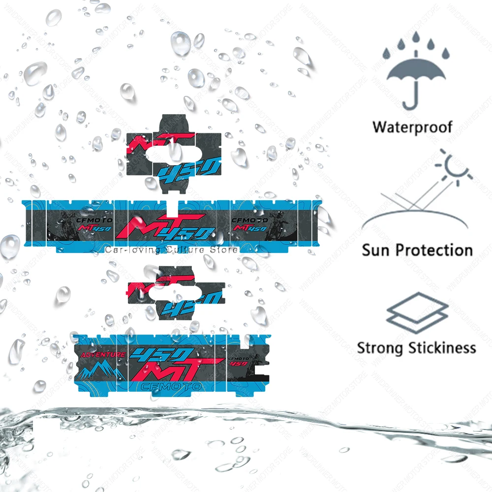 Per CF MOTO 450MT 450 MT accessori MOTO adesivo impermeabile tronco adesivi protettivi Kit valigie adesivi