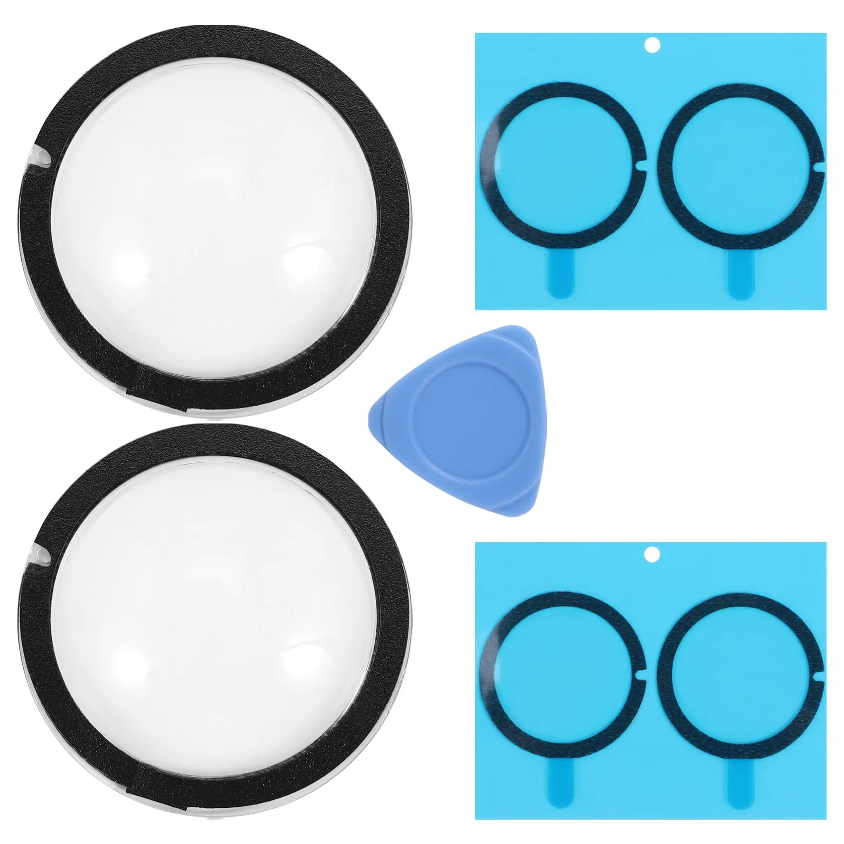 Lens Guards Camera Body Sticky Protector Cover Kits Lens Cap with Adhesive for Insta 360 ONE X2 image 3