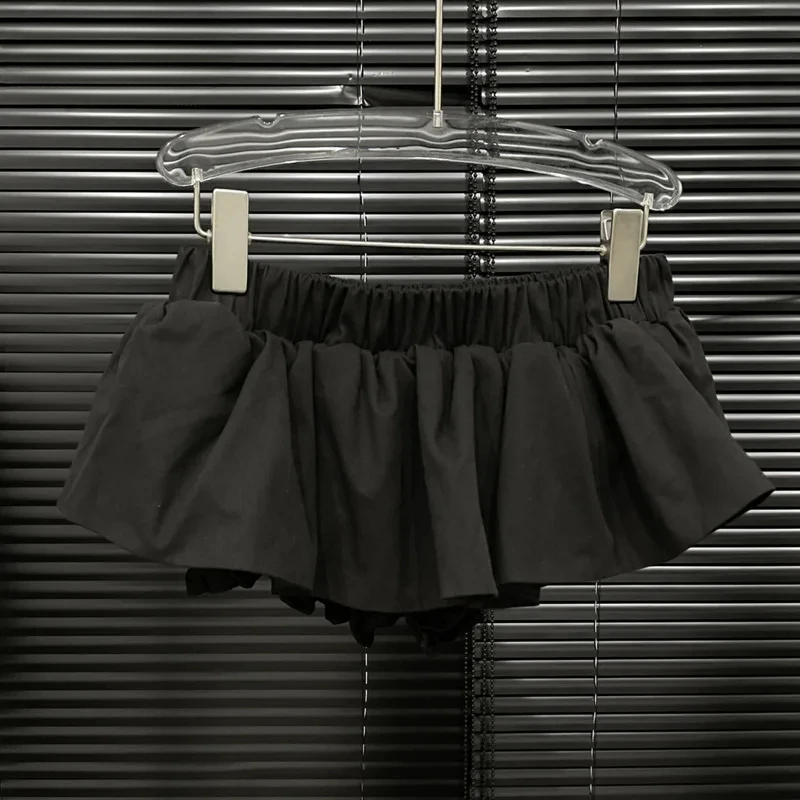 

Trendy High Elastic Waist Short Skirts for Women Fashion Wrap Hip A-line Skirt Female Spring New Items