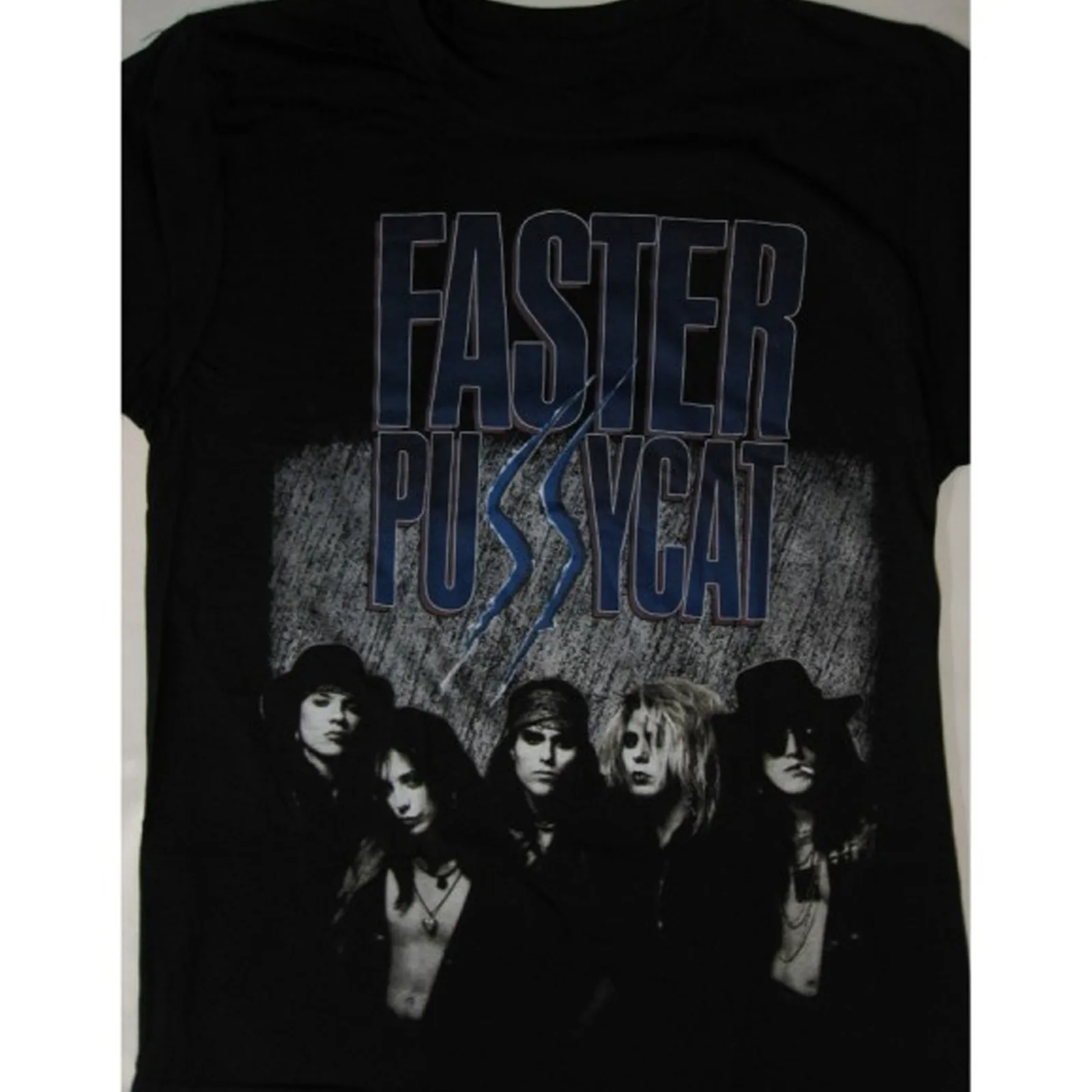 Faster Pussycat Men T-shirt Black Short Sleeve All Sizes Shirt Fan S-5XL