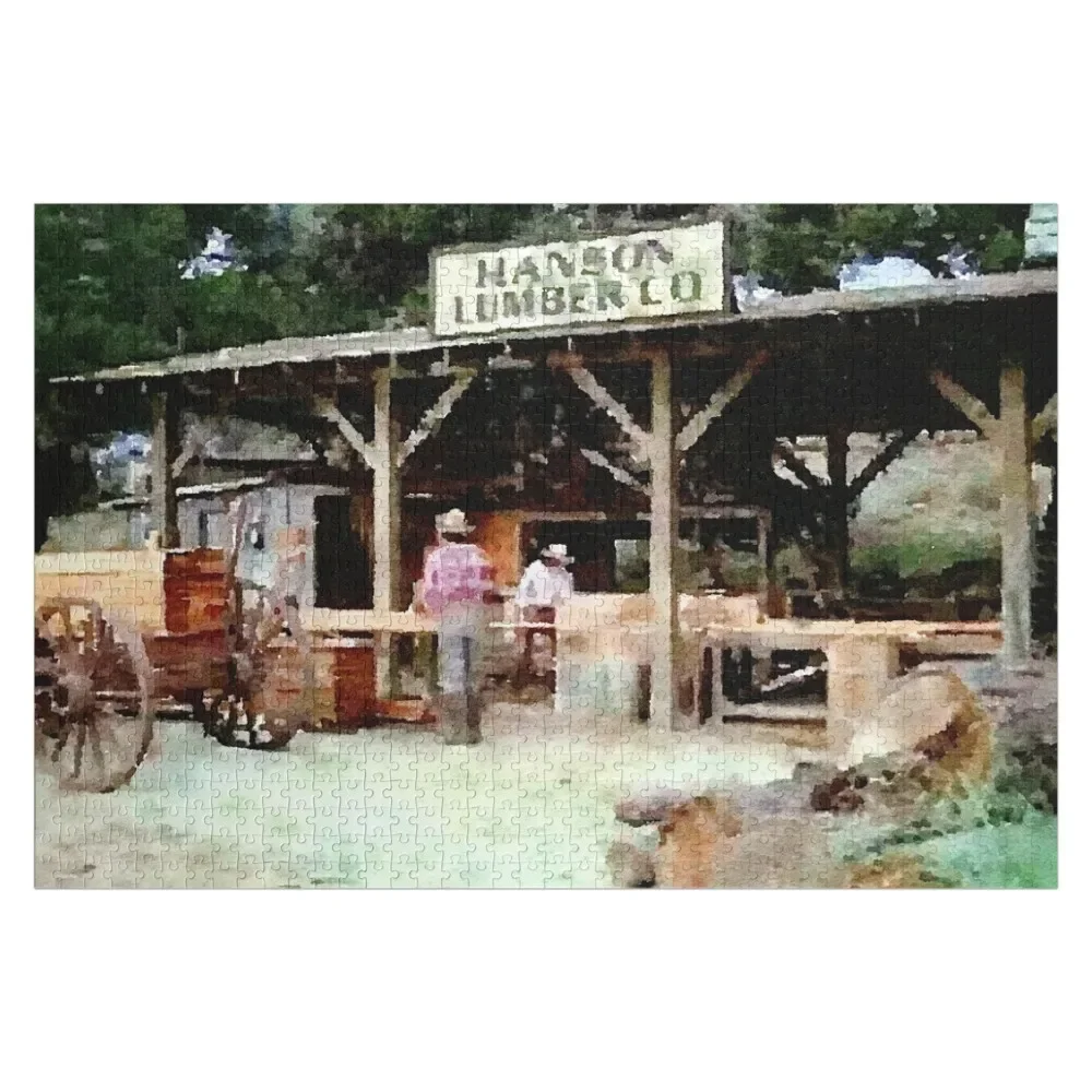 Hanson Mill Little House on the Prairie Jigsaw Puzzle Personalized For Kids Adult Wooden Personalised Toys Puzzle