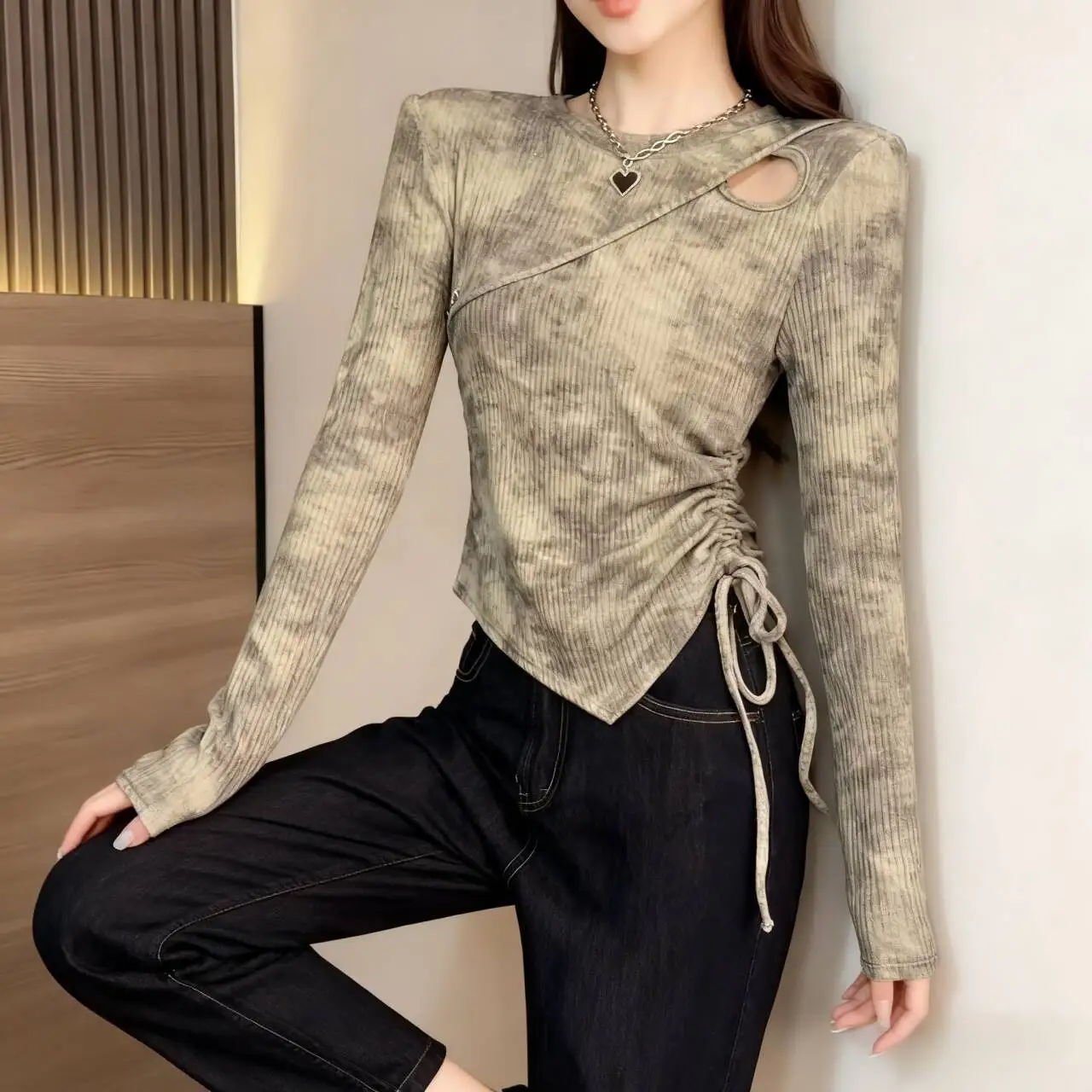 

Sweaters Jumpers Pullovers Womens New in Knitwears Fashion Women'S 2025 Autumn Layered Style Sexy Y2K Lady OL Work Professional