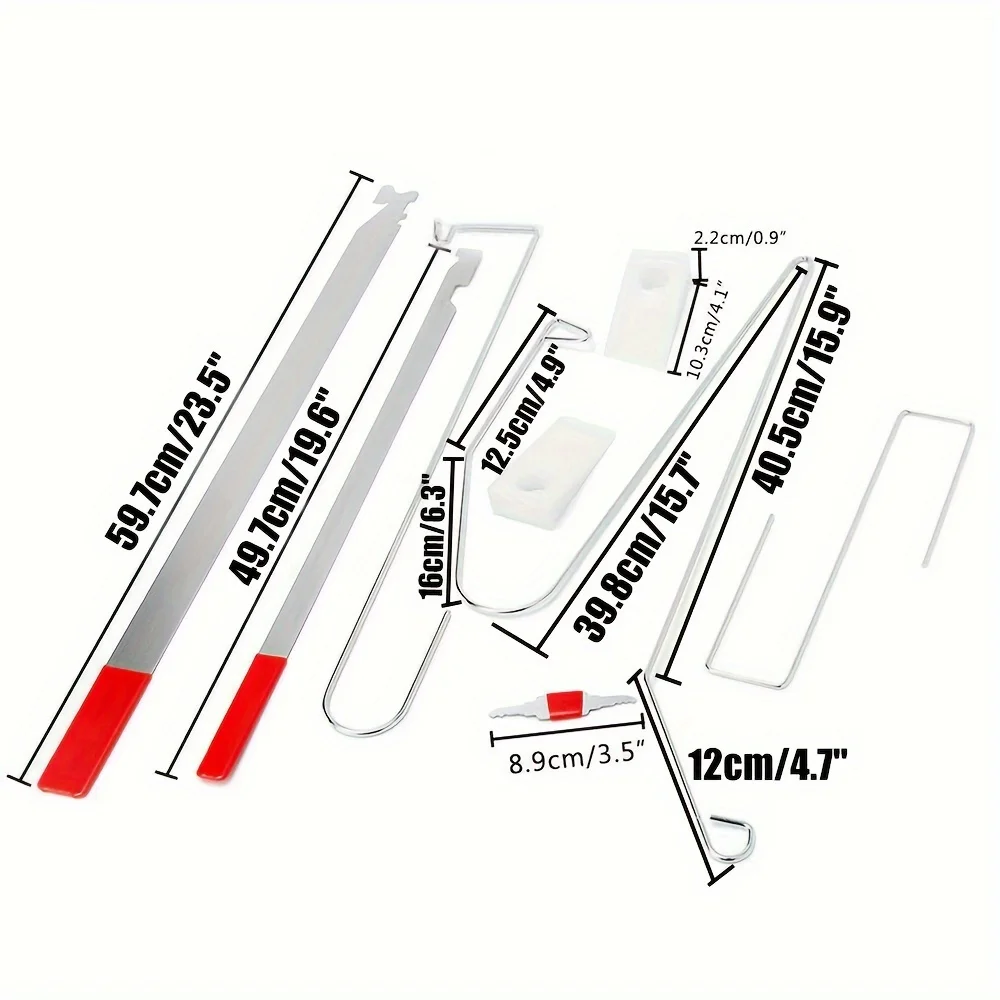 أداة السيارات سيارة مجموعة أدوات إصلاح الطوارئ مع شريط رقيقة واسعة بار S-هوك الهواء إسفين حقيبة مضخة مجموعة فتح السيارة أداة قفل السيارة عدة